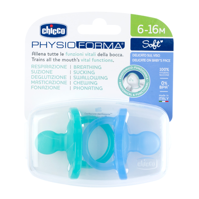 PhysioForma Soother Soft Blue (6-16 Months) (2 Pcs)